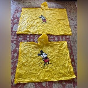 Vintage Disney adult and child raincoats